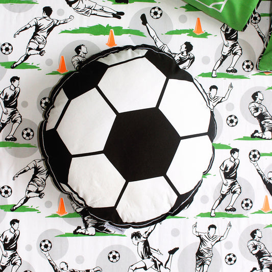 Football Fever Ball Shape Cushion for Boys & Girls (Can be Personalised)