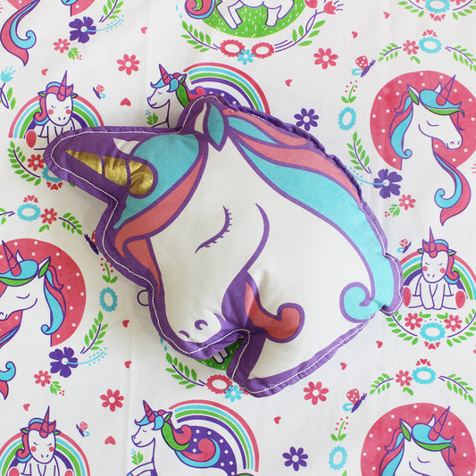 Unicorn Shape Cushion for Girls (Can be Personalised)