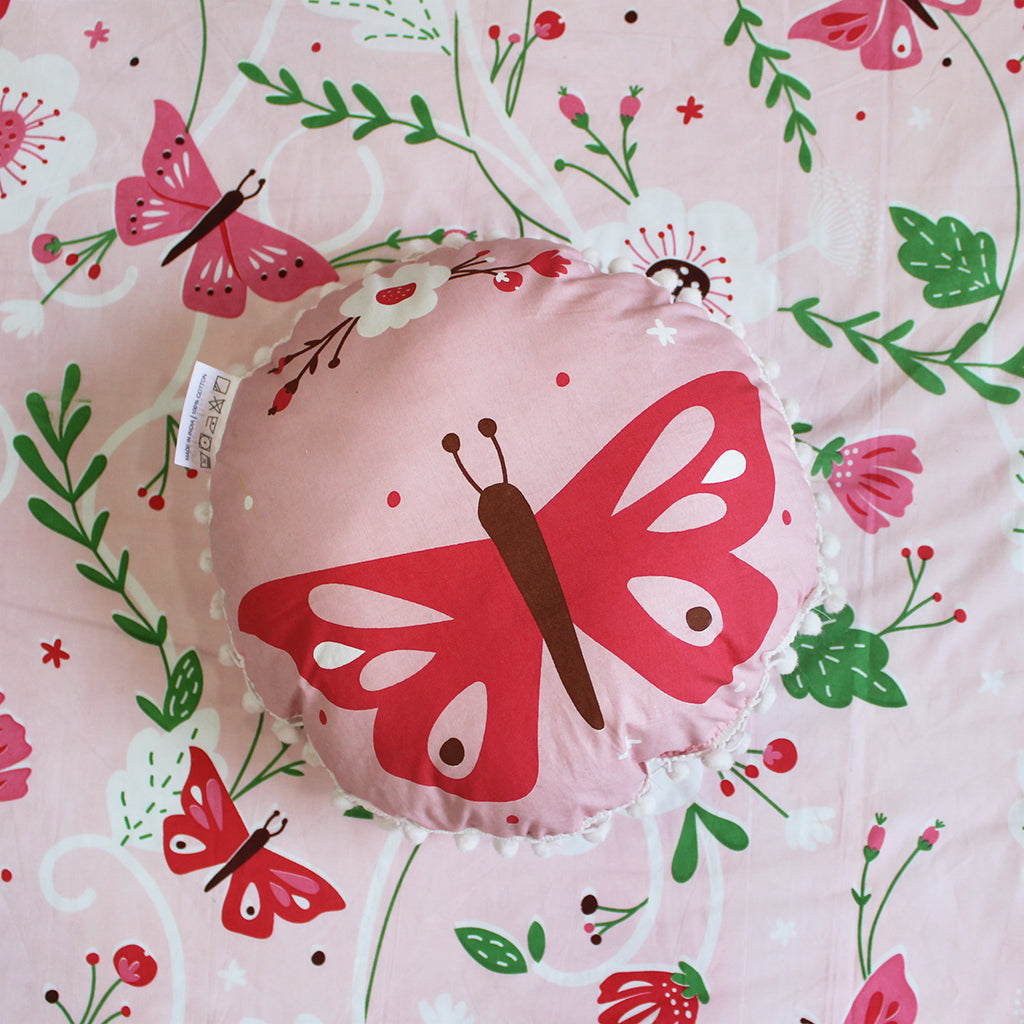 Butterflies Shape Cushion for Girls (Can be Personalised)