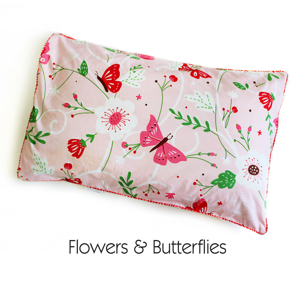 100% Cotton Single Pillow Cover with Piping (PILLOW NOT INCLUDED)  || Fits All Standard Size Pillows, Back Flap Closure